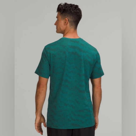 Lululemon Metal Vent Breathe Short Sleeve Shirt Teal Lagoon / Rainforest Green - Picture 3 of 11